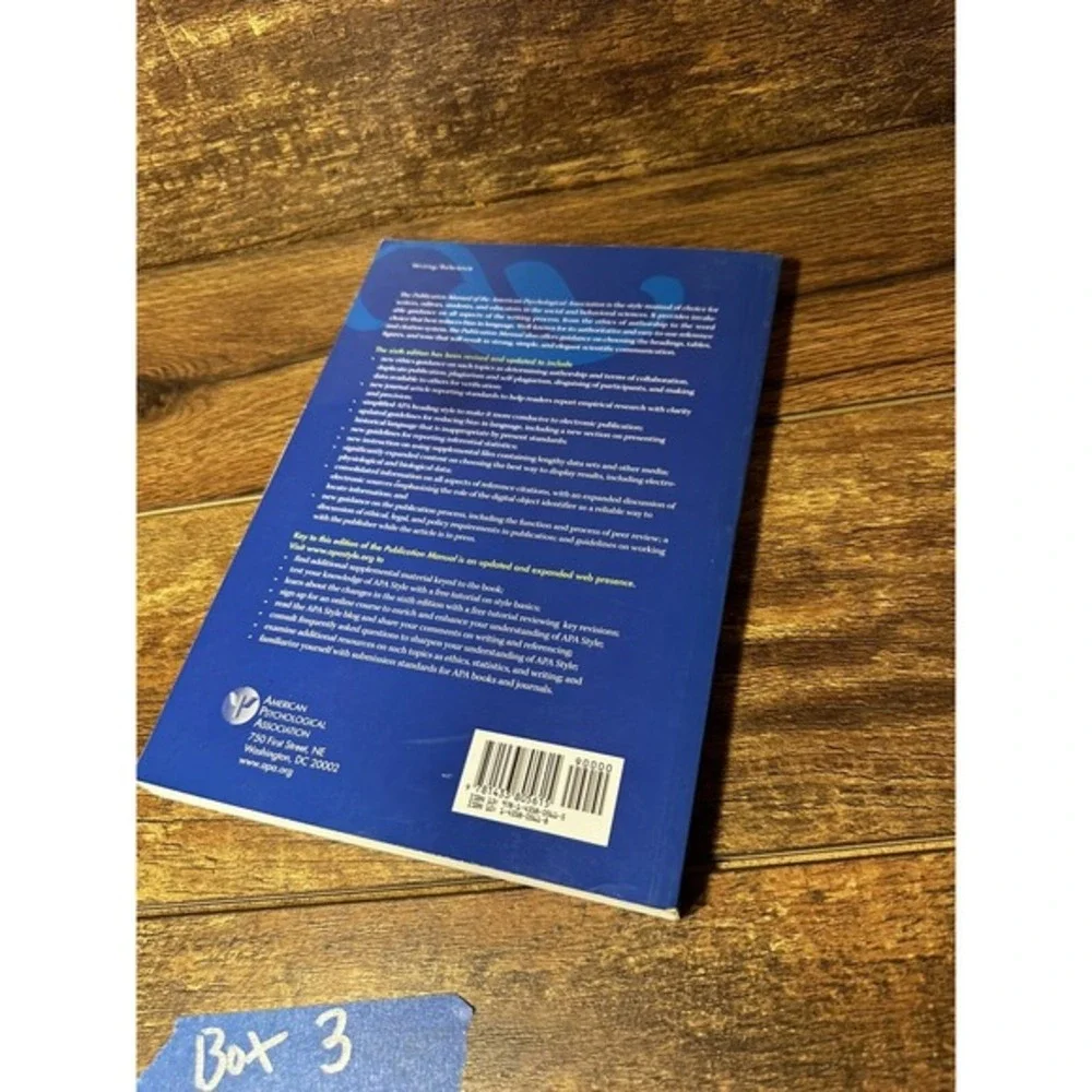 Publication‎ Manual of the American Psychological Association 6th Edition - 2010